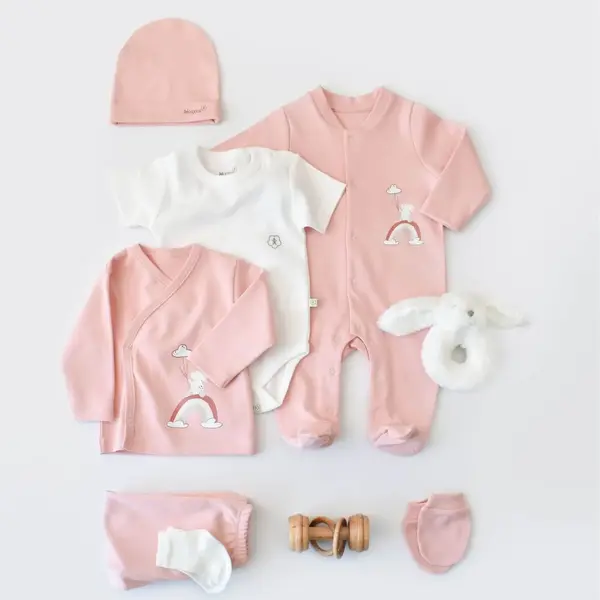 Bibaby Organik Hastane Çıkışı 10lu Live Color Rabbit Somon