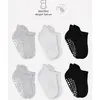 Bibaby Çorap Sneakers Bistyle 6lı Kaymaz Penye Gri