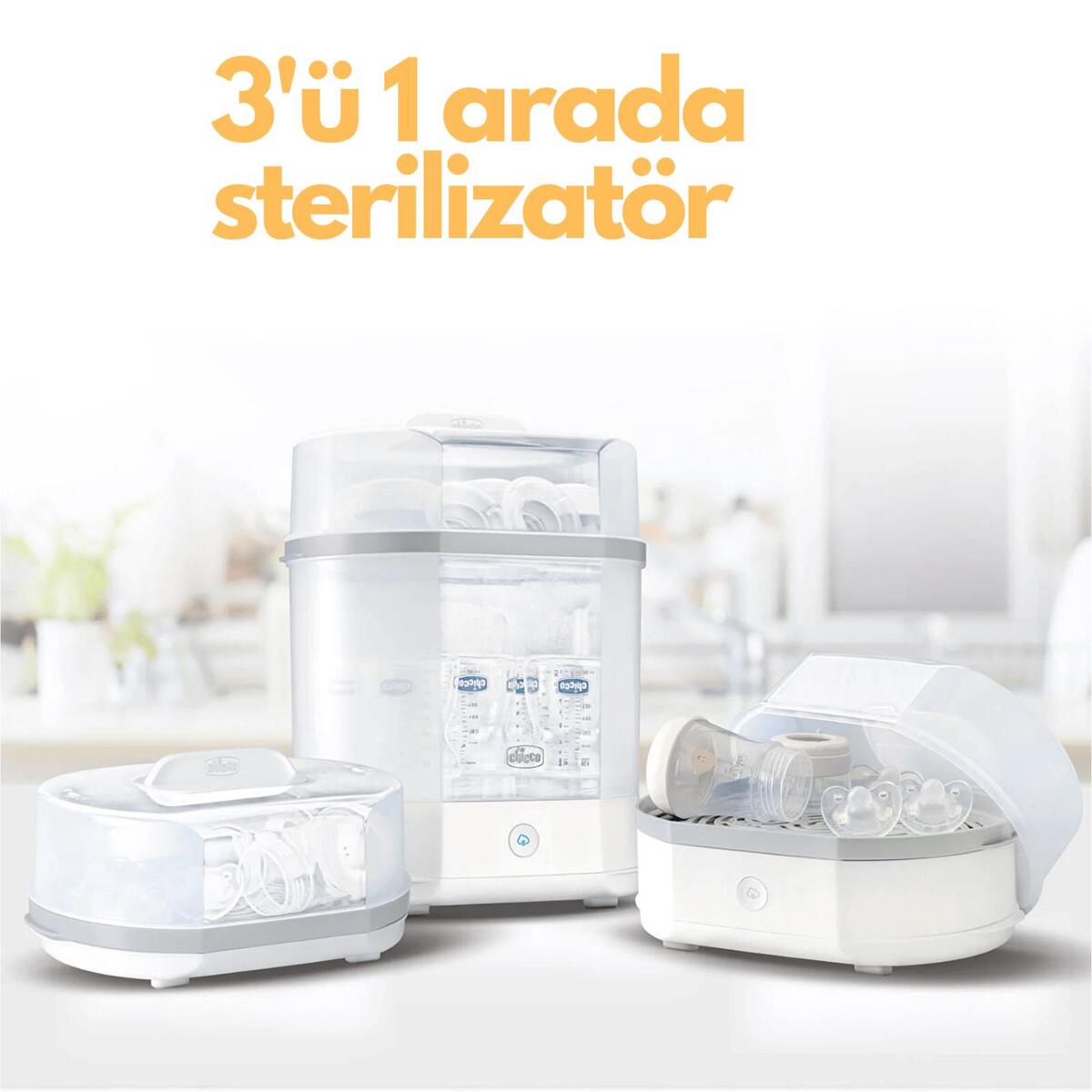 Chicco 3 in 1 Buharlı Sterilizatör