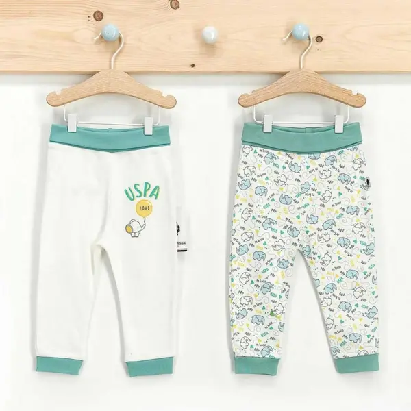 U.S Polo Pantolon Patiksiz 2li Yeşil