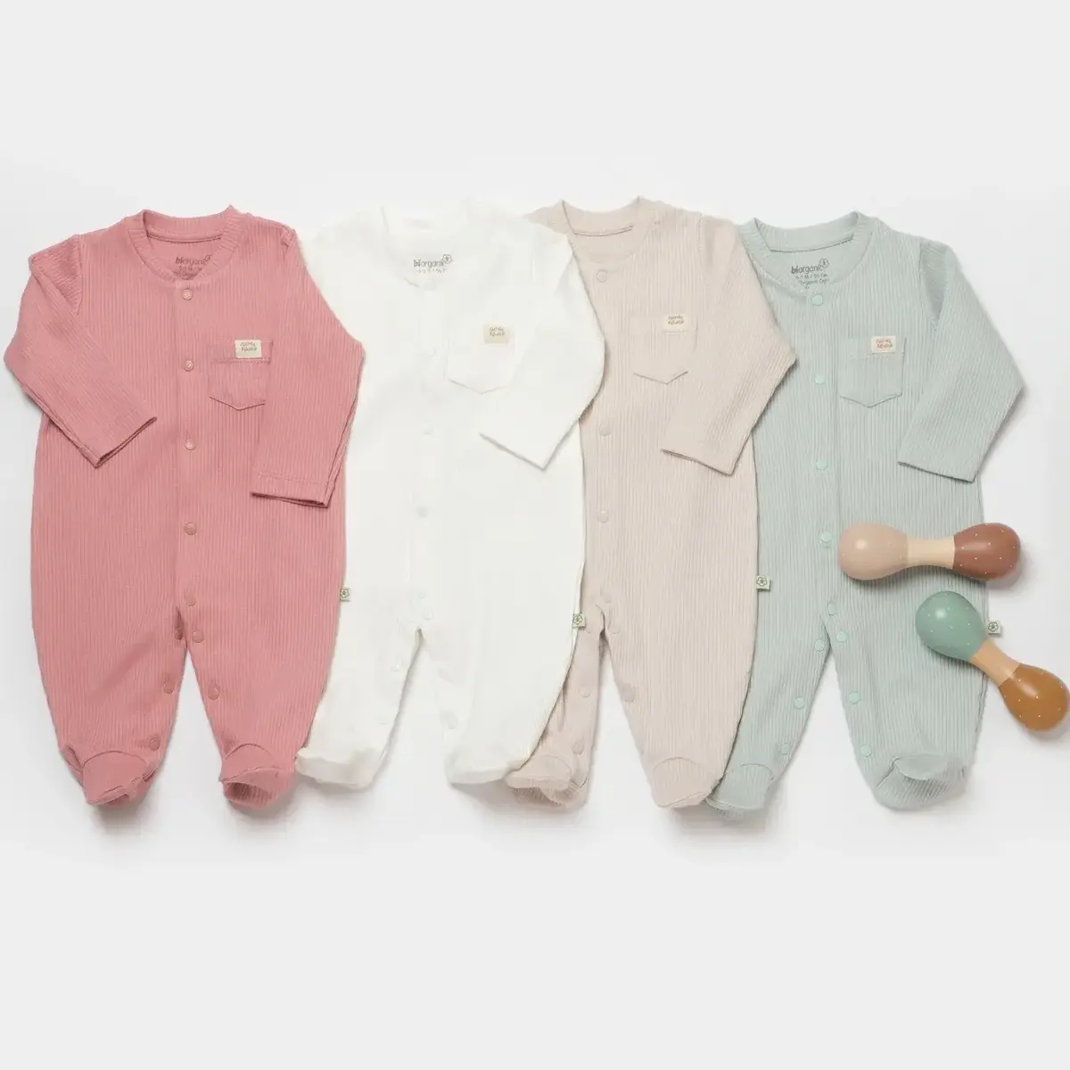 Bibaby Organik Salopet Modal Nature Relax Mint