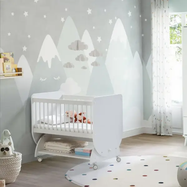 Pratik Sallanır Sepet Beşik 50x90cm Beyaz