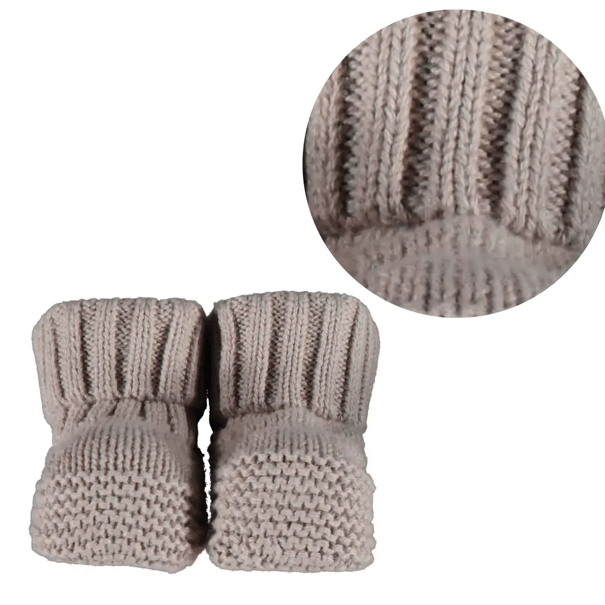 Bibaby Organik Patik Triko Soft Kahverengi