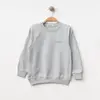 Winimo Sweatshirt Parçalı Basic Boyalı Gri