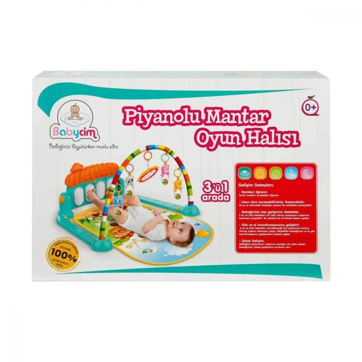 Babycim Mantar Piyanolu Oyun Halısı