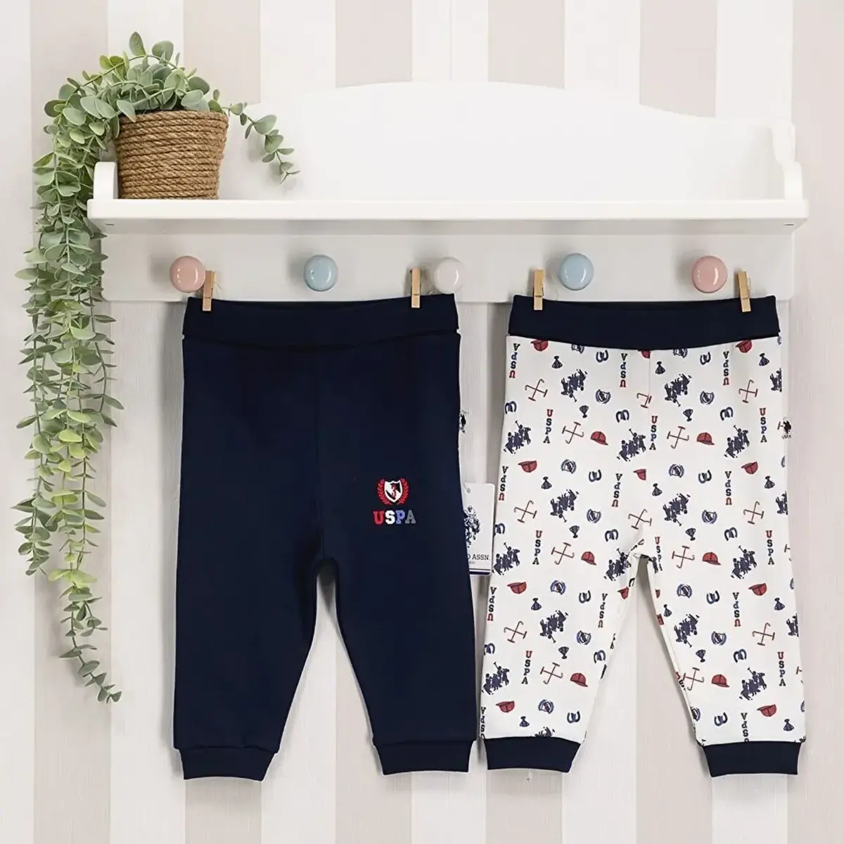 U.S. Polo Pantolon 2li Lacivert - Krem