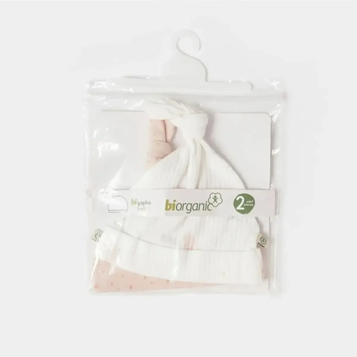 Bibaby Organik Şapka 2li Koala Jungle Pembe