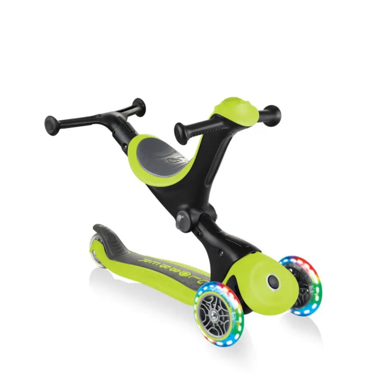 Globber Go Up Deluxe Işıklı Scooter Yeşil