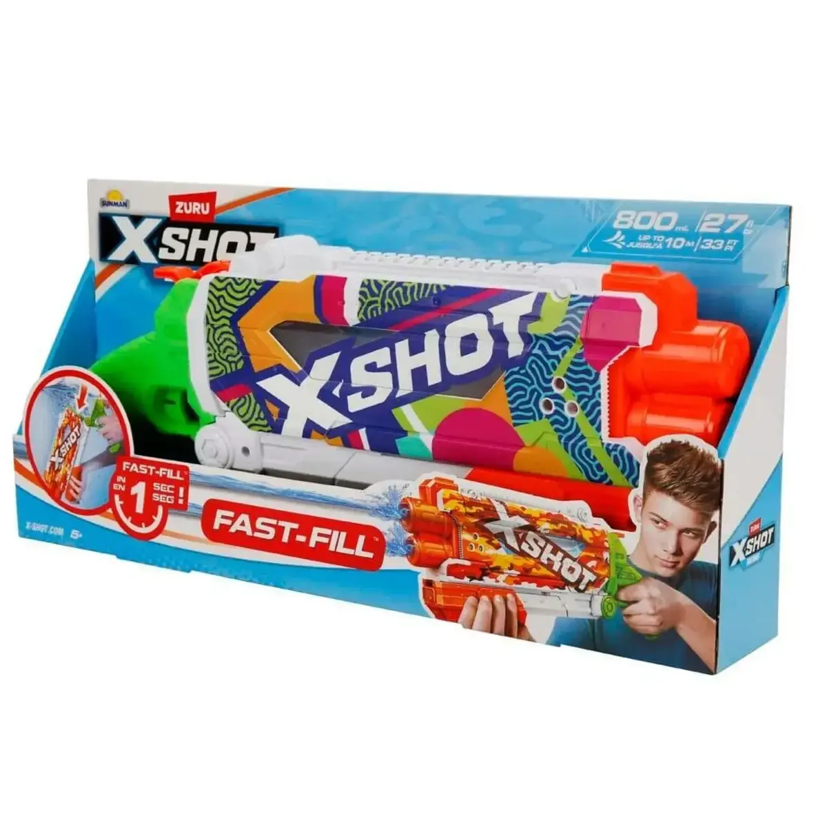 X-Shot Water Su Tabancası Pump Actıon Fast-Fıll Skıns 800Ml
