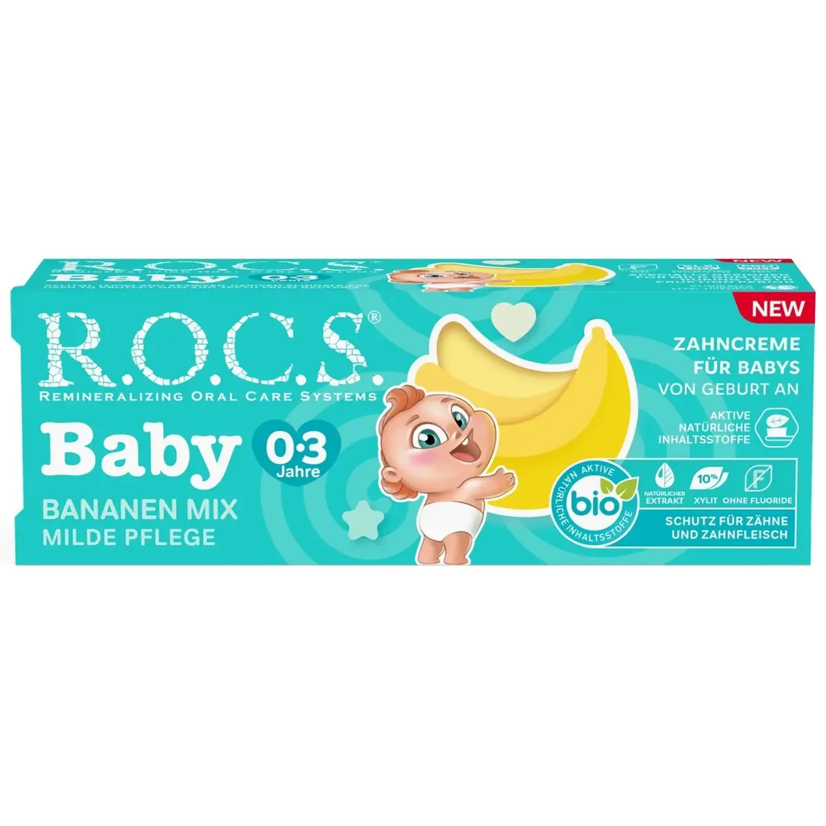 Rocs Baby Diş Macunu Muz Püresi 0-3 Yaş