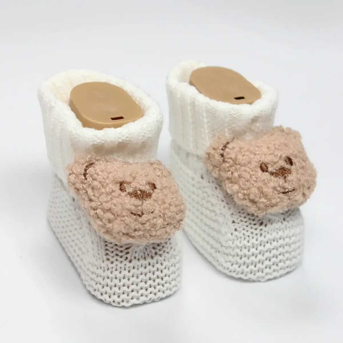 Bistyle Patik Triko Seperatörlü Aksesuarlı Ekru