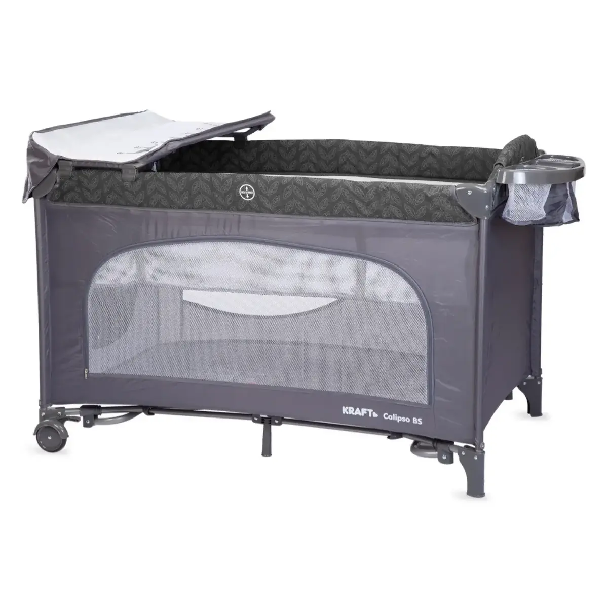 Kraft Calipso Bedside Anne Yanı Oyun Parkı 70x120 cm Dark Grey