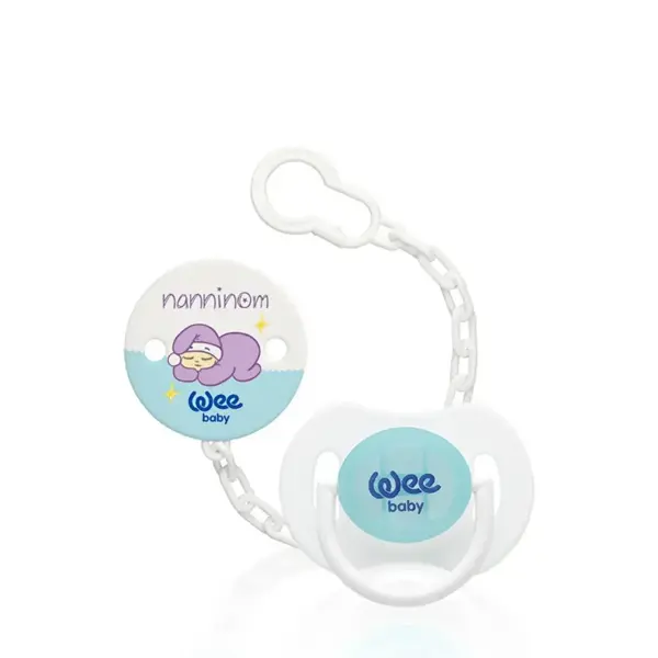 Wee Baby Nanninom Gece Emziği ve Emzik Askısı Seti