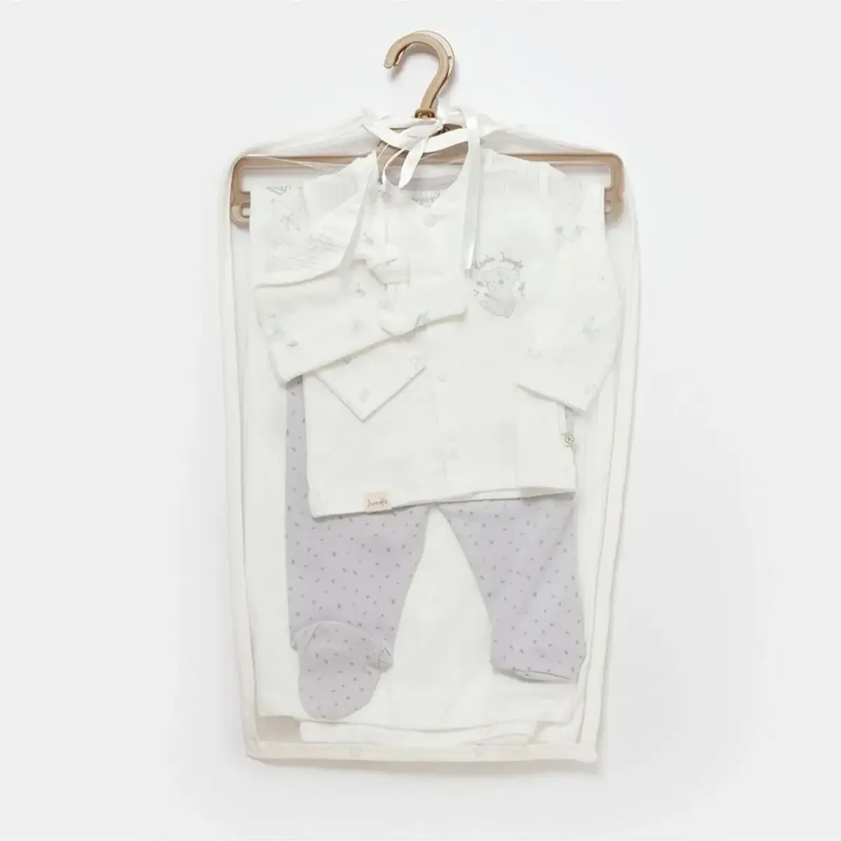 Bibaby Organik Hastane Çıkışı 4lü Battaniyeli Koala Jungle Gri