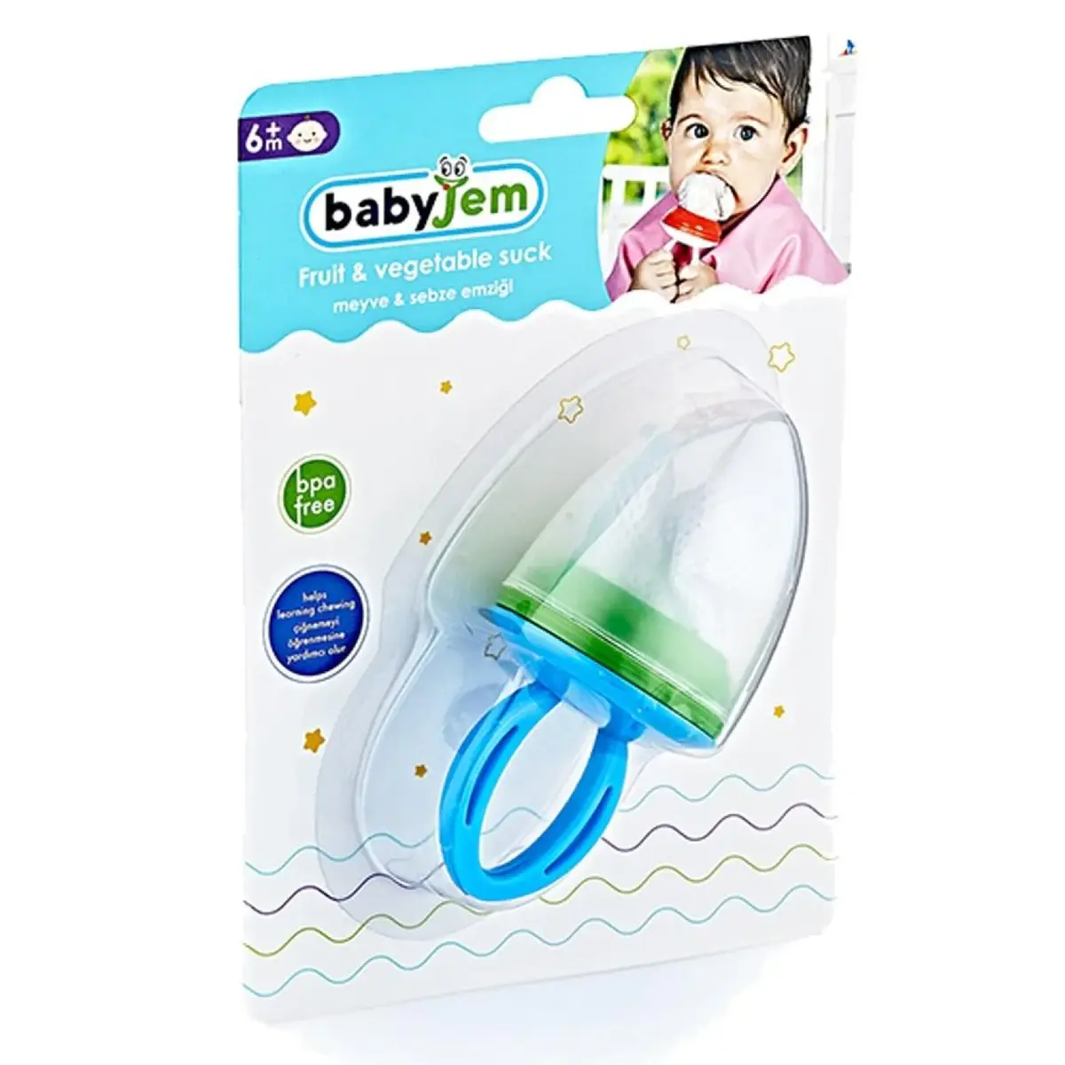 Babyjem Meyve ve Sebze Emziği Mavi
