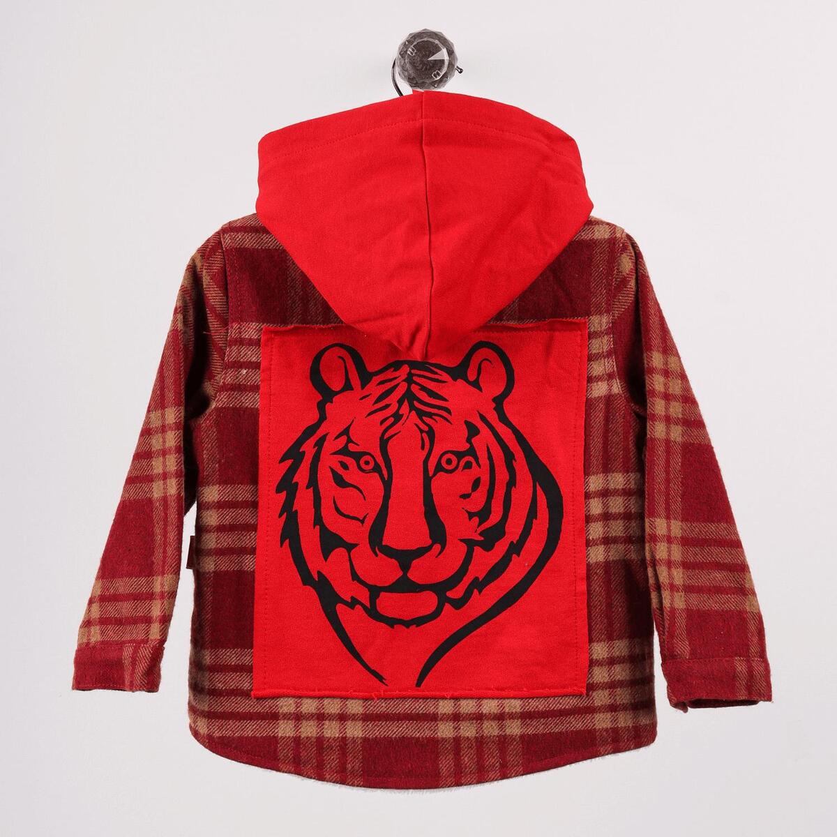 Overdo Gömlek Oduncu Welsoft Baskılı Kırmızı