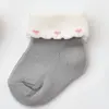 Bibaby Organik Çorap Soket Kalpli Kız Gri