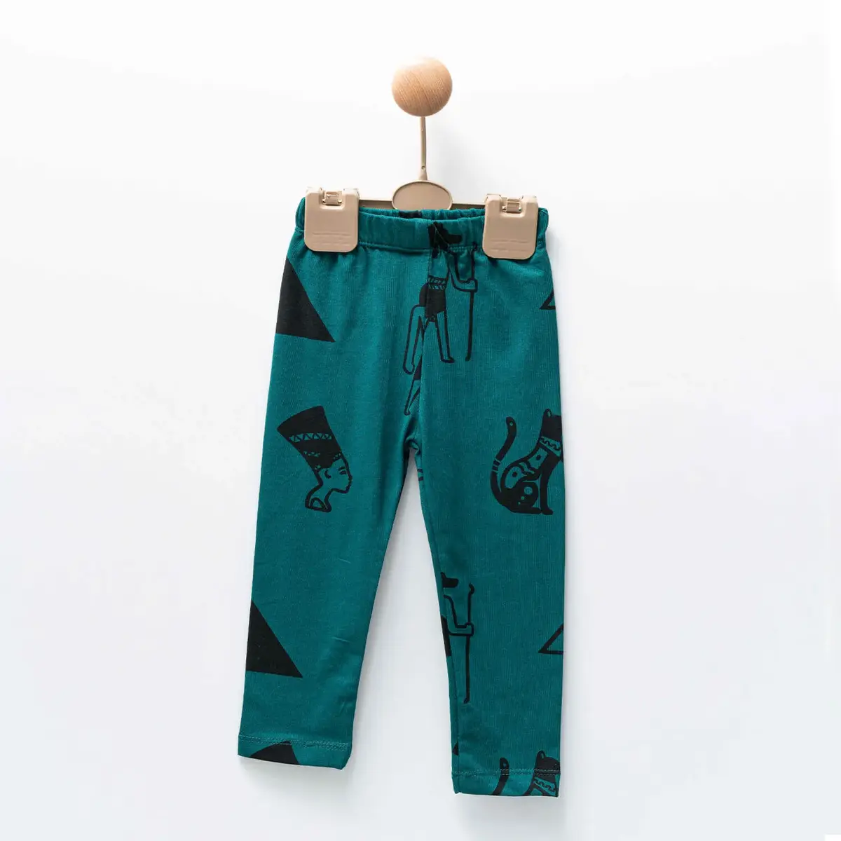 Moi Noi Tayt Desenli Koyu Yeşil