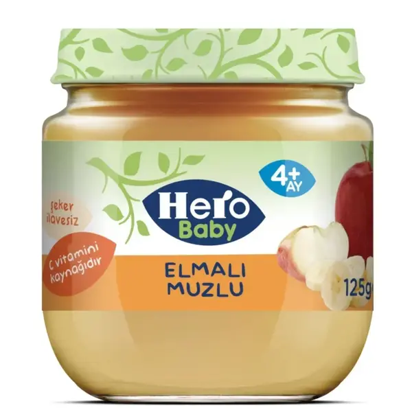 Hero Baby Kavanoz Maması Elmalı Muzlu 125 Gr