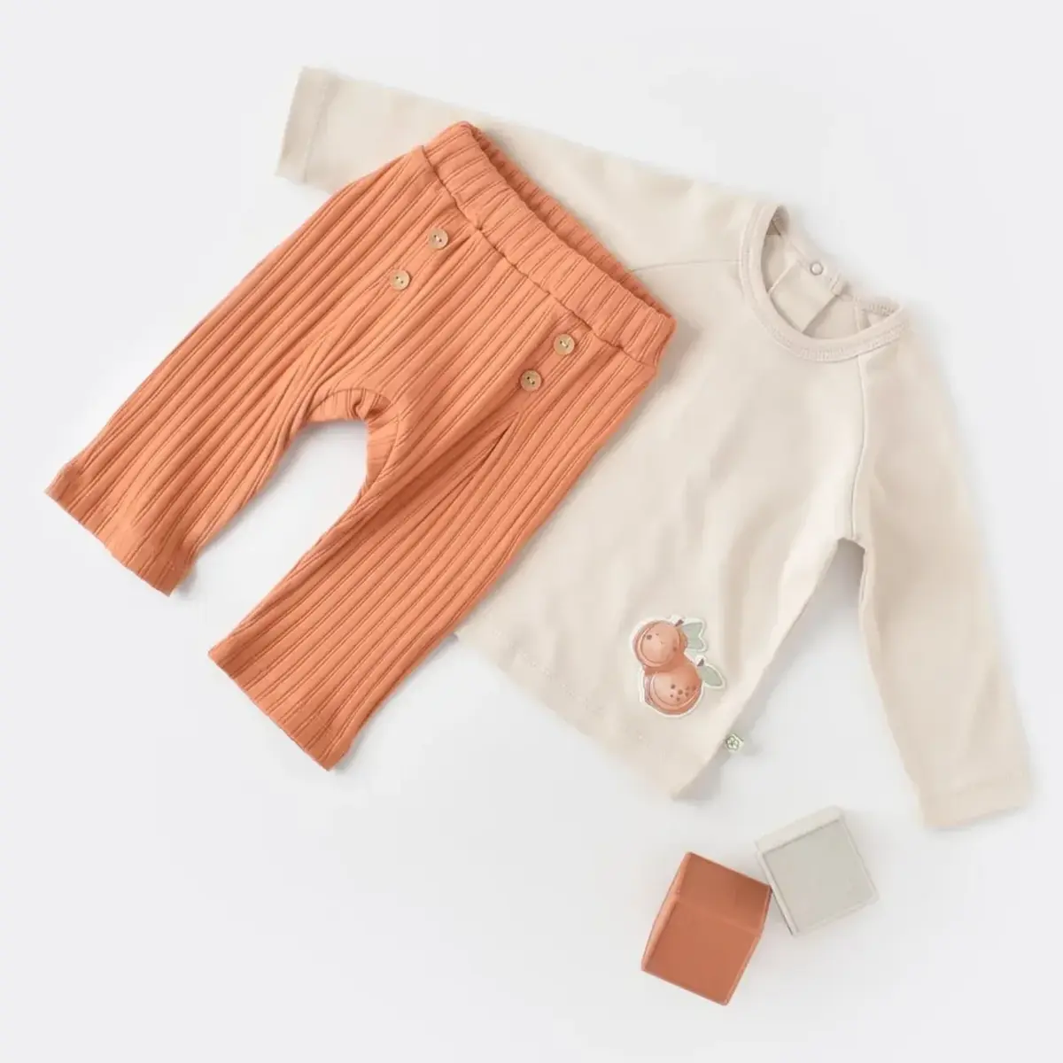 Bibaby Organik 2li Takım Summer Fruit Light Cream Caramel