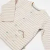 Bibaby Organik Pijama Takımı Cool Lines Bunny Bej - Hardal