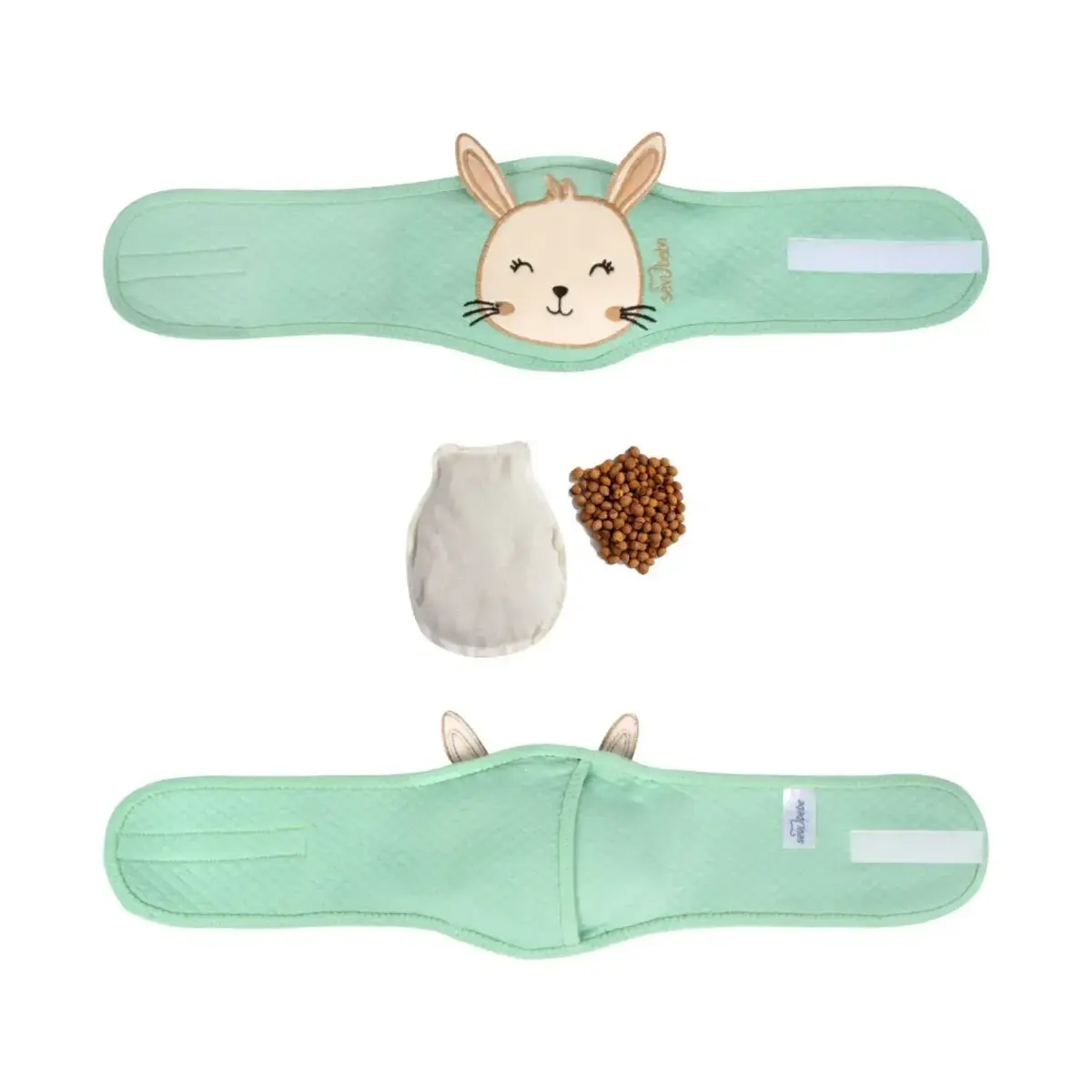 Sevi Bebe Gaz Giderici Kiraz Çekirdekli Bebek Bel Bandı Yeşil