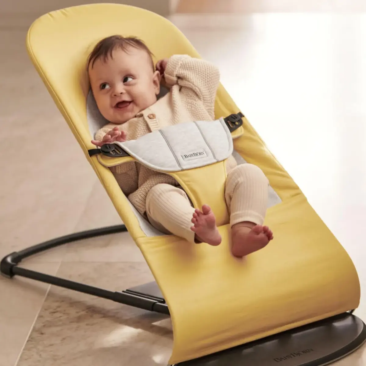 Babybjörn Balance Soft Ana Kucağı Cotton Jersey Yellow Grey