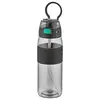 SHOTAY ŞEFFAF KAPAKLI ŞERİTLİ TRITAN MATARA 600 ML. SİYAH