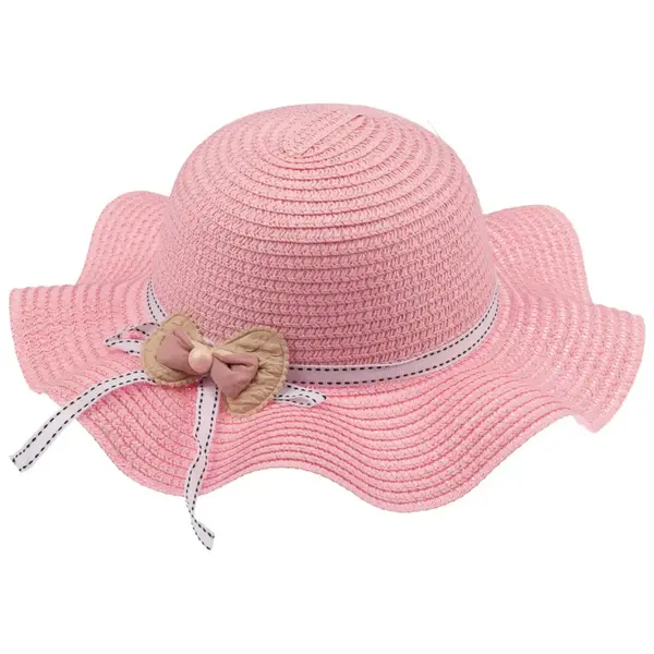 Kitti Şapka Hasır 1-3Yaş Orta Pembe Asortili