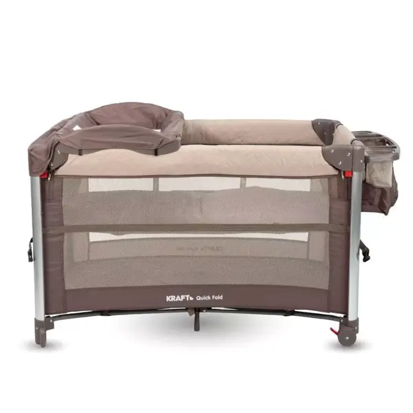 Kraft Quick Fold Anne Yanı Oyun Parkı 70x110 cm Brown