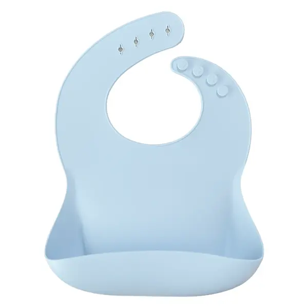 OiOi Silikon Mama Önlüğü 6+ Ay Mineral Blue