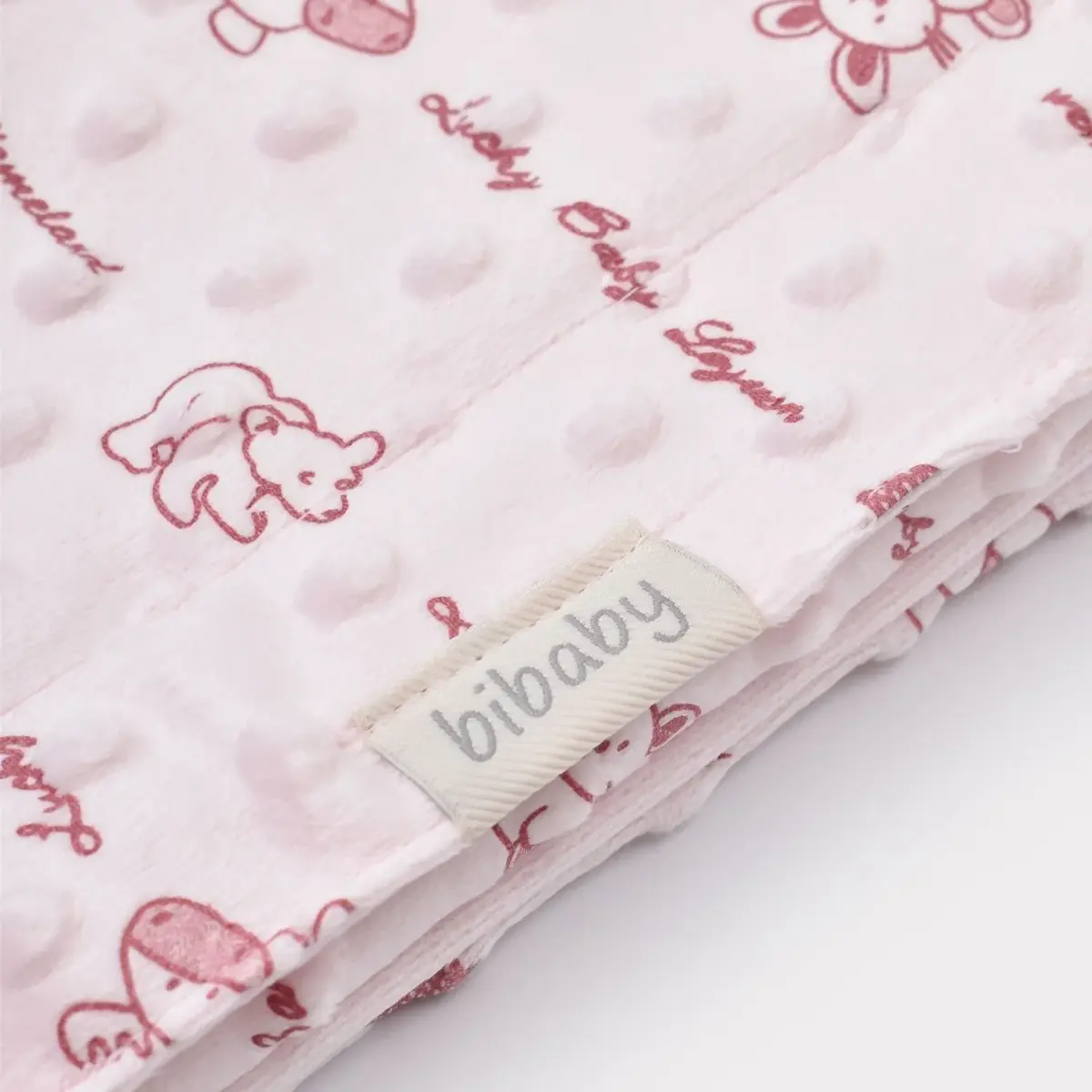 Bibaby Battaniye Desenli Küçük Boy Scoop Pembe