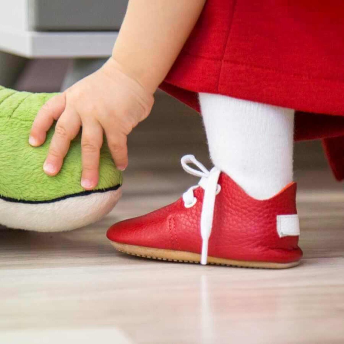 Ella Bonna Bebek Ayakkabısı Hakiki Deri Kırmızı