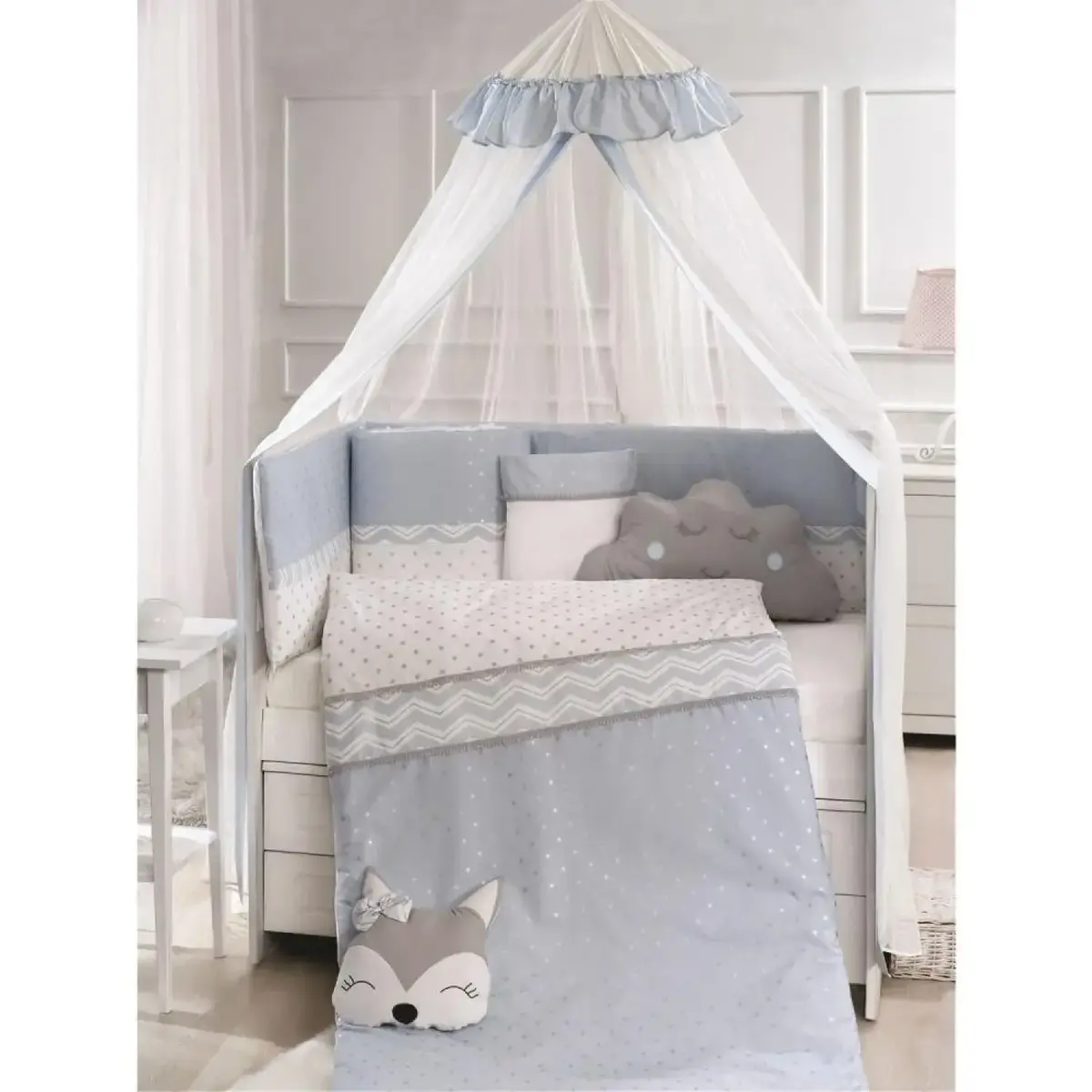 Momishop Fox Uyku Seti Pop Coll. 75x130 Mavi