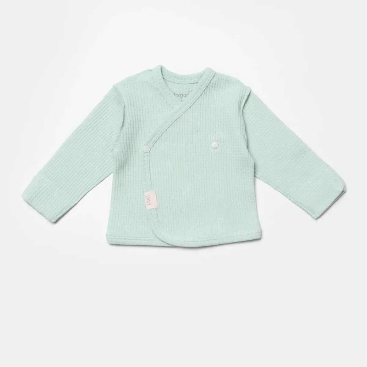 Bibaby Organik Zıbın Takımı 4lü Waffle Smile Prematüre Mint