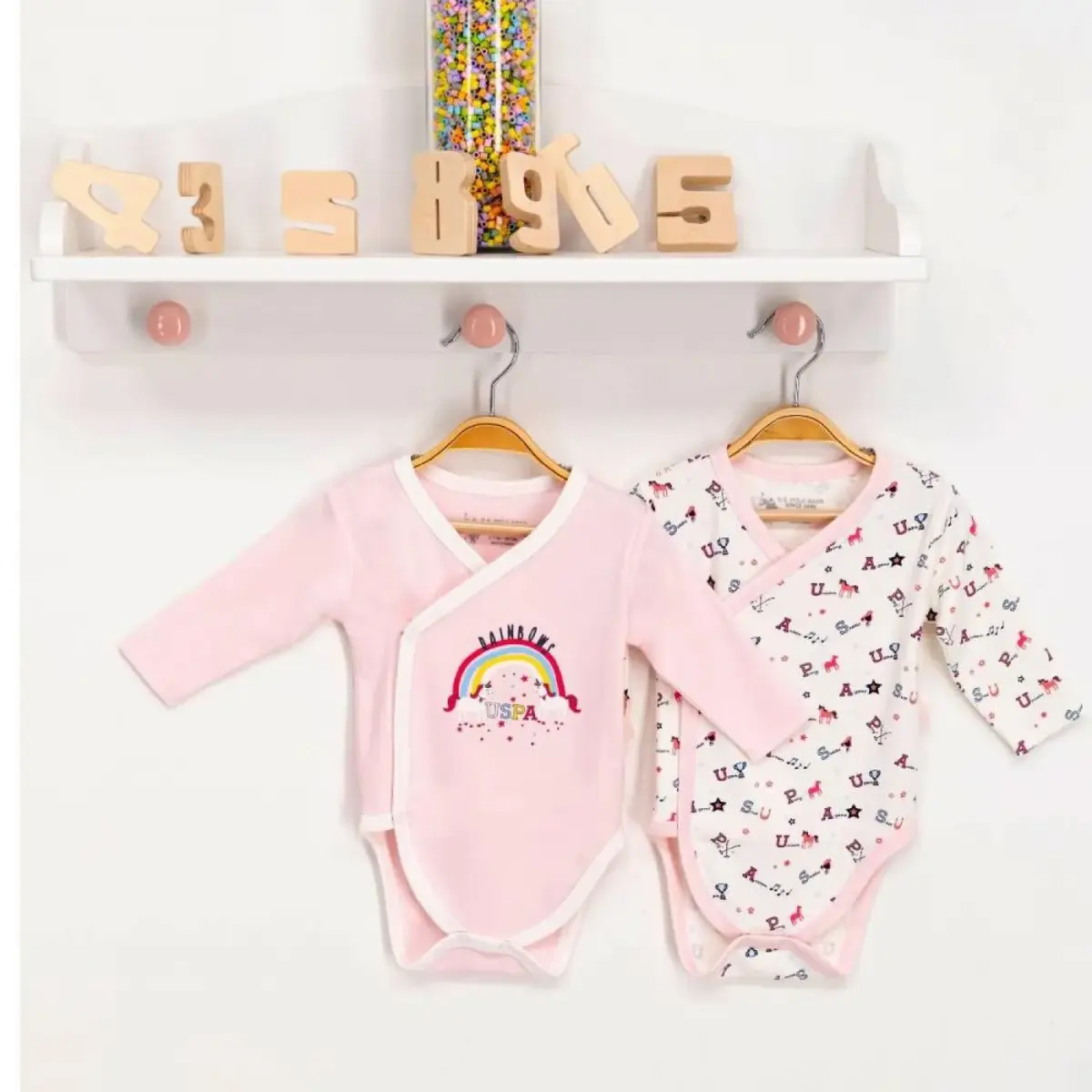 U.S. Polo Body Uzun Kol Kruvaze 2li Toz Somon - Krem