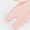 Bibaby Organik Tulum Fermuarlı Nature In Waffle Pembe Melanj