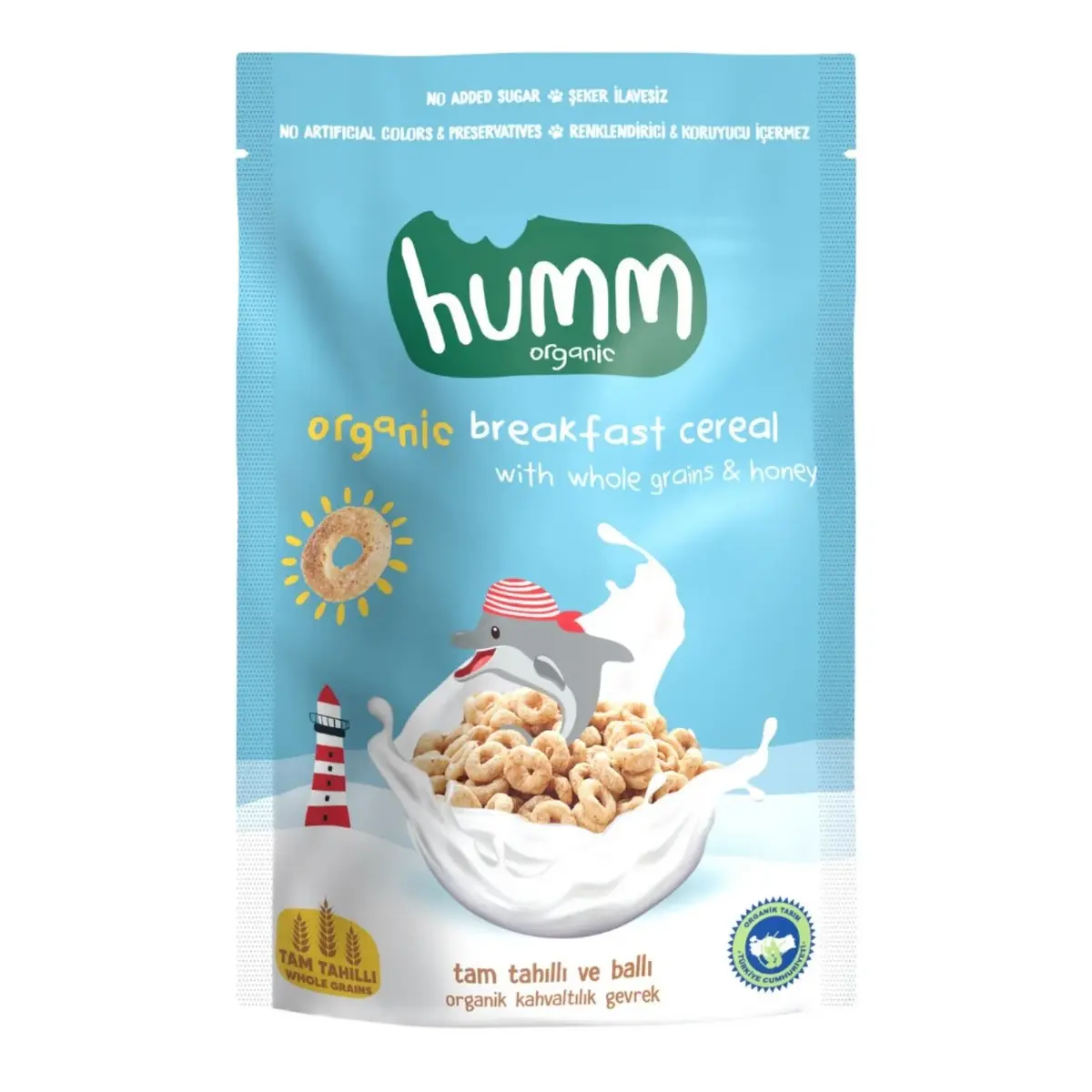 Humm Tam Tahıllı ve Ballı Organik Kahvaltılık Gevrek 80 gr