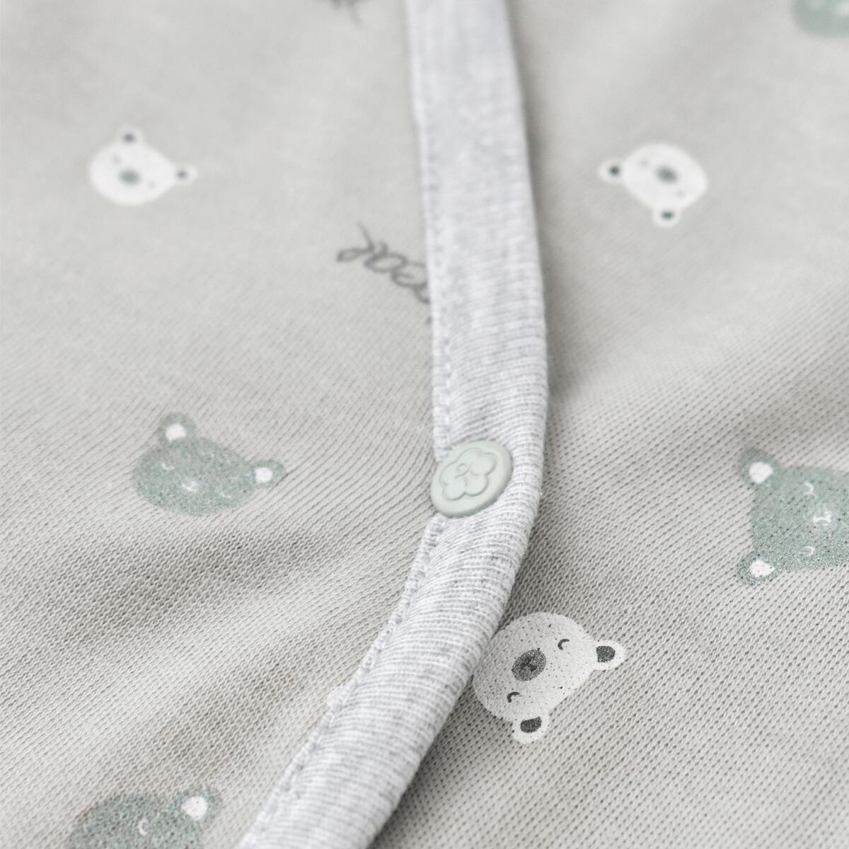 Bibaby Organik Yelek Çift Taraflı Hug Me Bear Yeşil