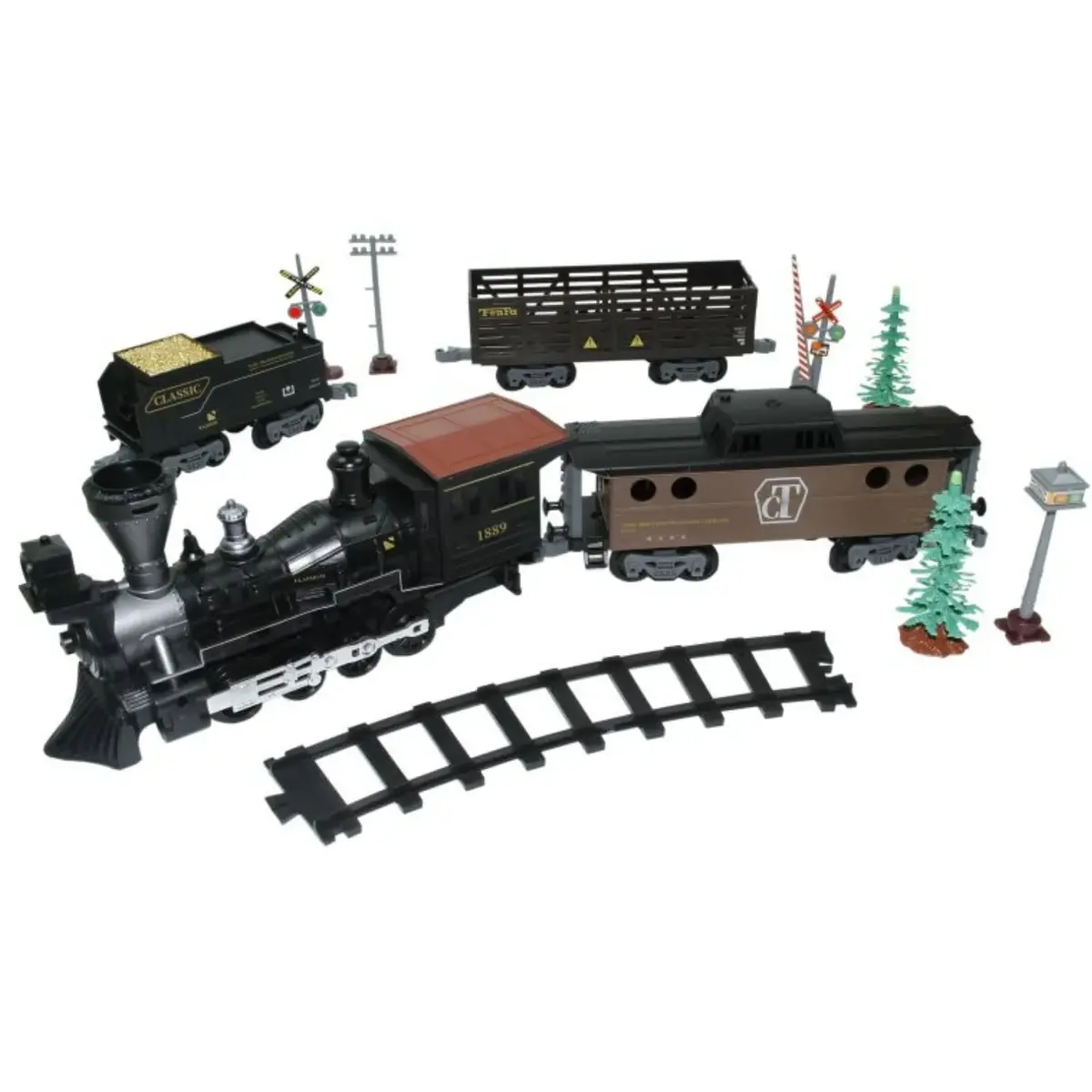 Vardem Işıklı ve Sesli 30 Parça Classic Buharlı Tren Set