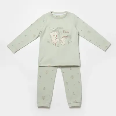 Bibaby Organik Pijama Takımı Koala Jumper Mint