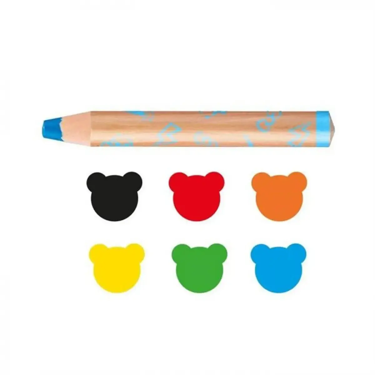 Carioca Baby Jumbo Ahşap Gövdeli Boya Kalemi 6lı