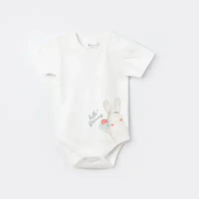 Bibaby Organik Body Pretty Ears Bunny Ekru