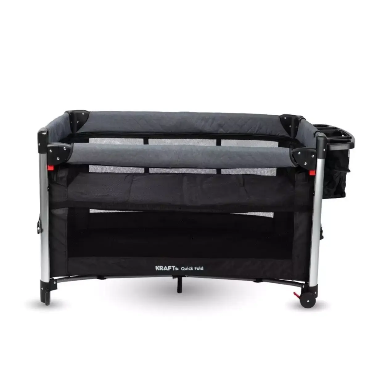Kraft Quick Fold Anne Yanı Oyun Parkı 70x110 cm Dark Grey Black
