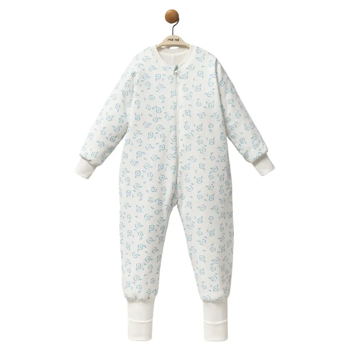 Moi Noi Uyku Tulumu Çoraplı 2,5 Tog Mavi Çiçek Desenli