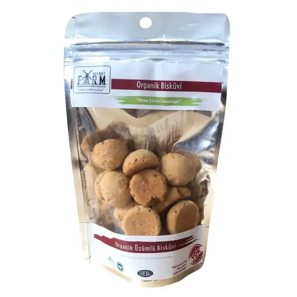 Secret Farm Organik Üzümlü Bisküvi 65 gr