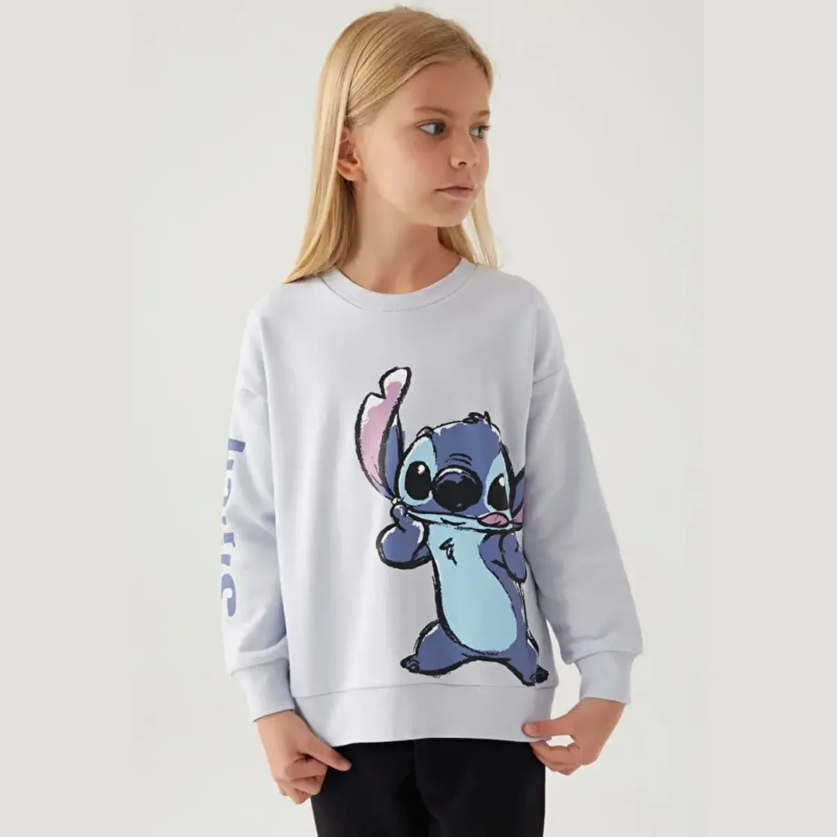 Stitch Sweatshirt Gökyüzü