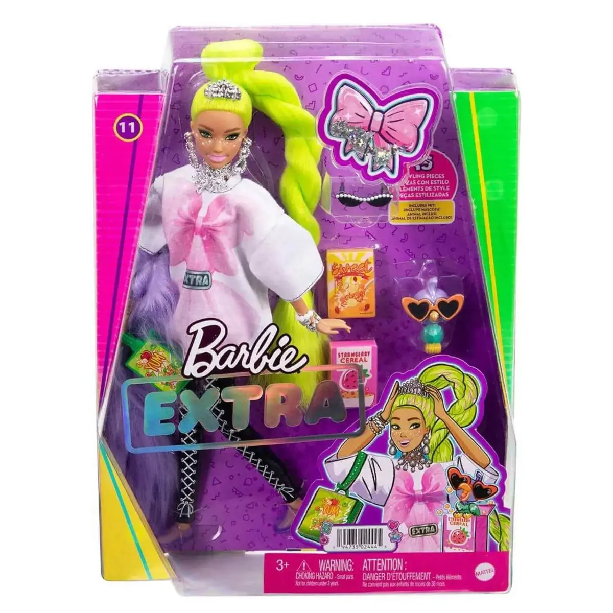 Barbie Extra Neon Saçlı Bebek