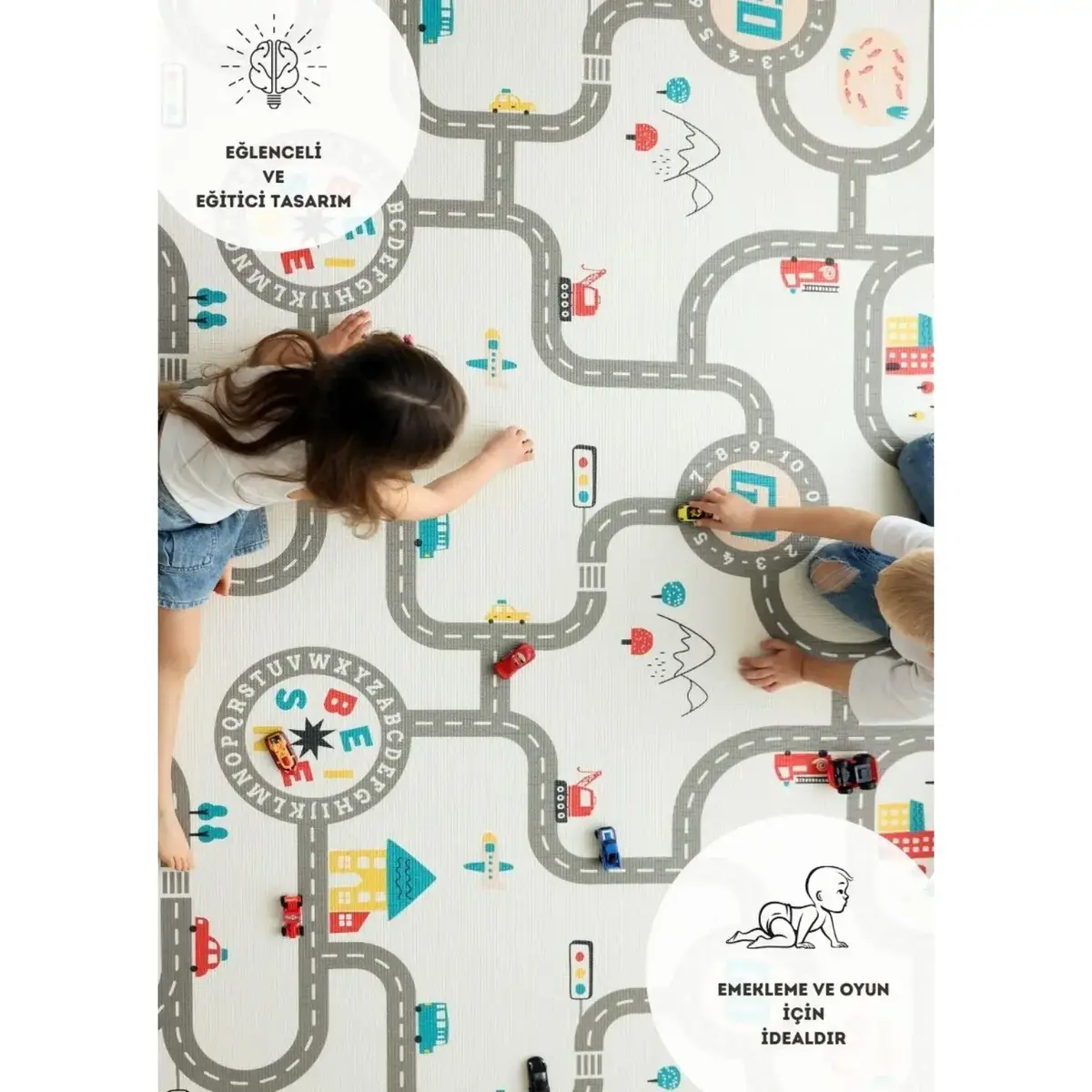 Coolmats Araba Yarışı-Hayvanat Bahçesi 140x200x1