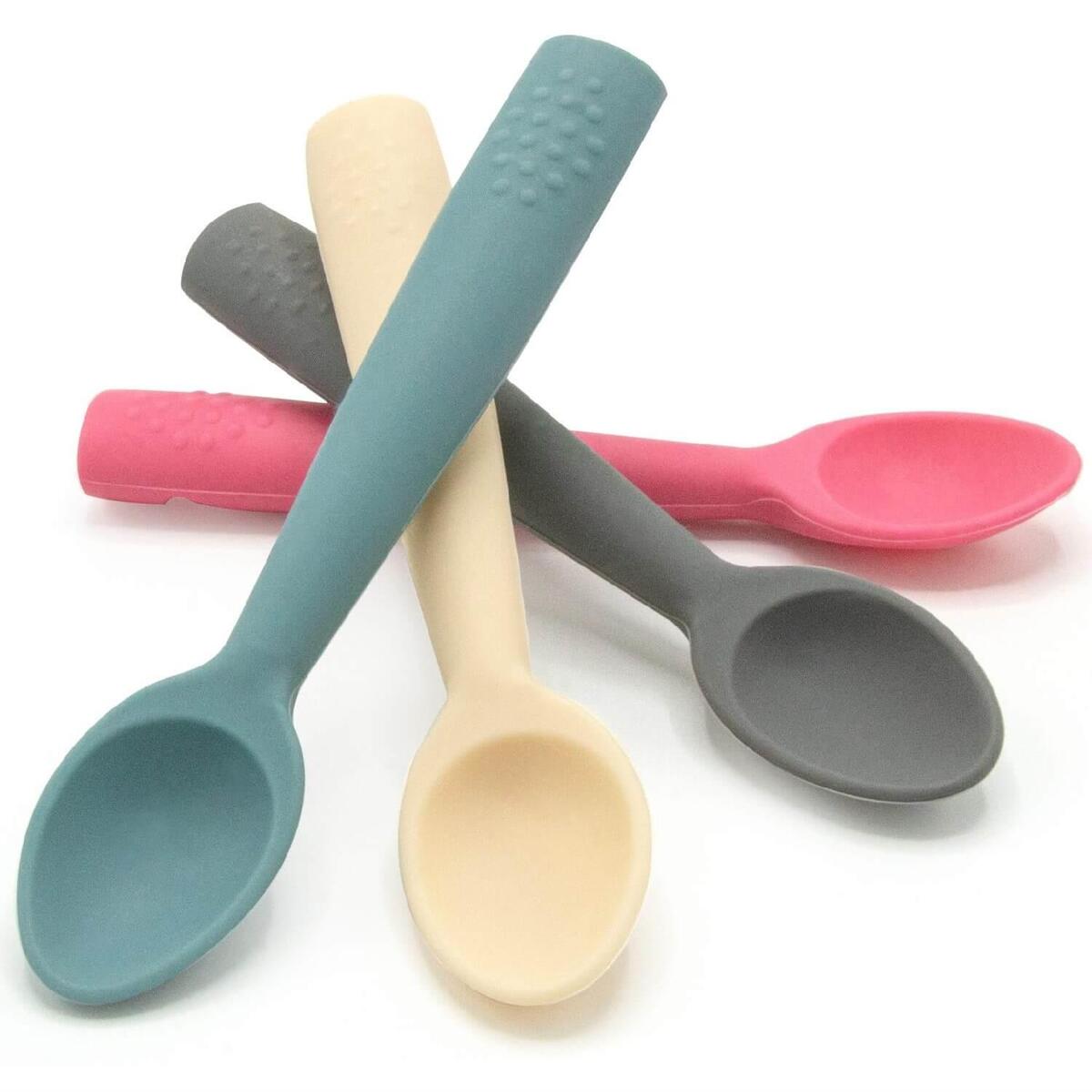 Babyjem Komple Silikon Kaşık Gri